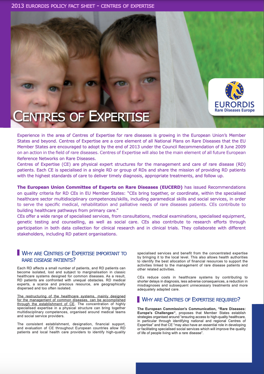 Centres of Expertise