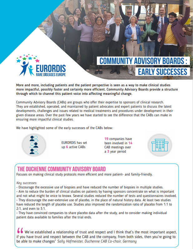 Community Advisory Boards – Early Successes