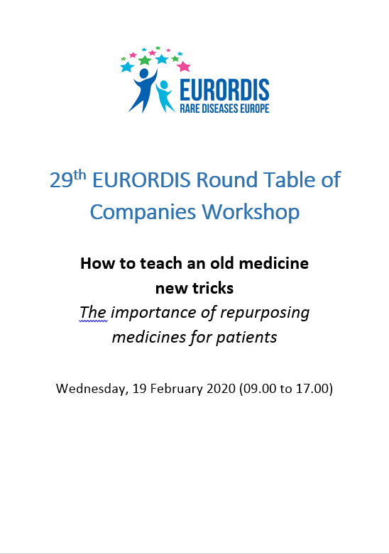 29th EURORDIS Round Table of Companies Workshop