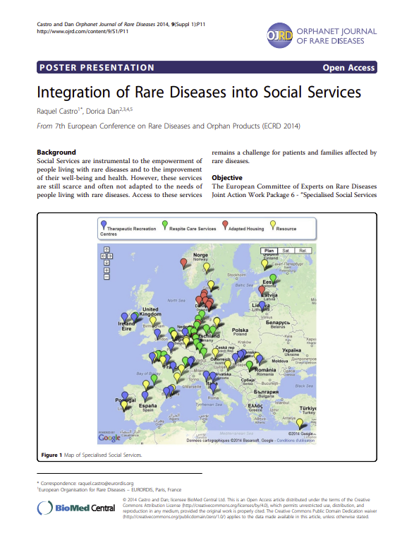 Article: Integration of Rare Diseases into Social Services