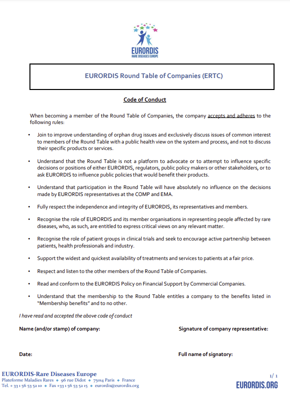 ERTC Code of Conduct