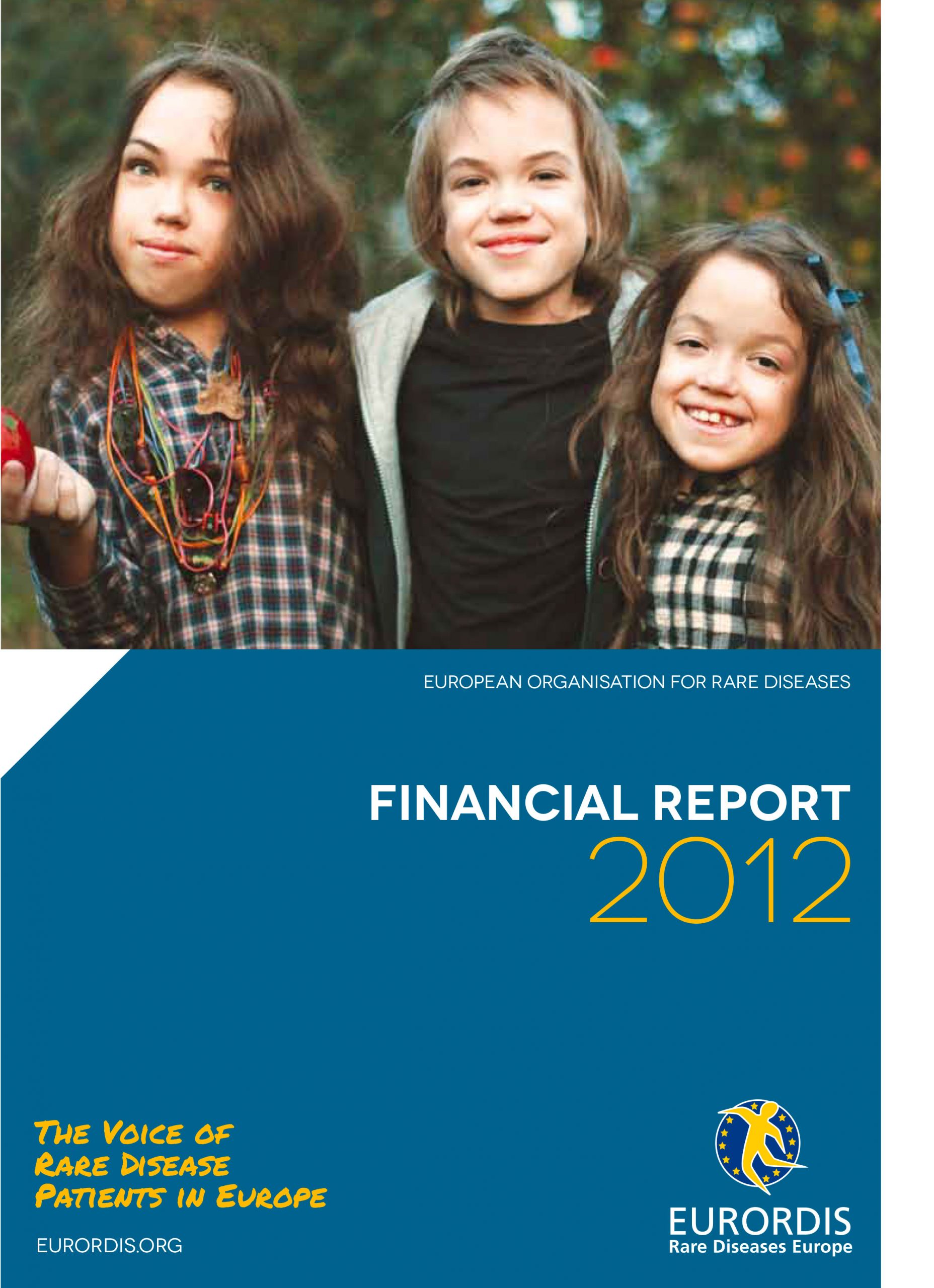 EURORDIS Financial Report 2012