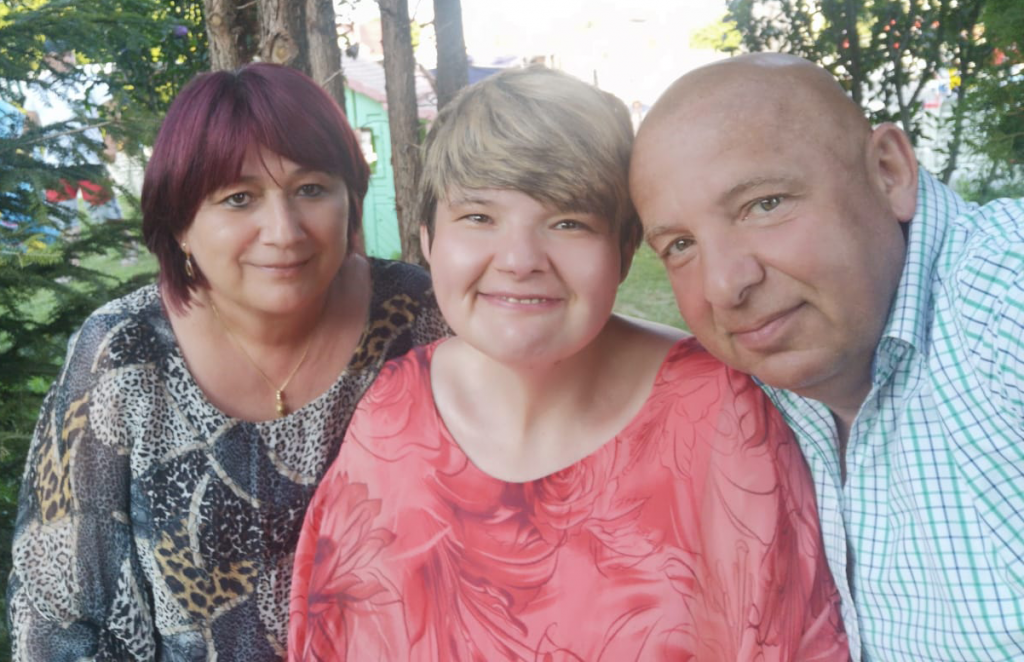 A photo of Dorica Dan's family.