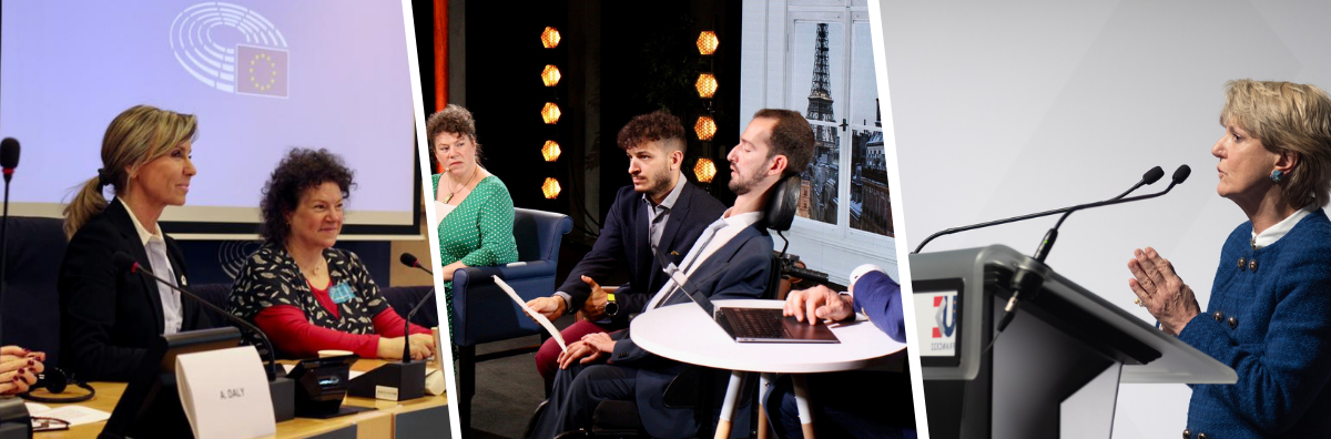 From left to right: Members of the European Parliament, Frédérique Ries, Stelios Kympouropoulos, Véronique Trillet-Lenoir