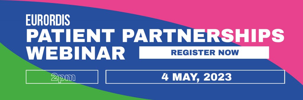 Patient partnership webinar banner - 4th of May 2023