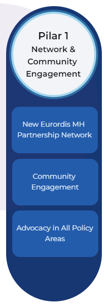 Pilar 1: Network & Community Engagement
- New Eurordis MN Partnership Network
- Community Engagement
- Advocacy in All Policy Areas