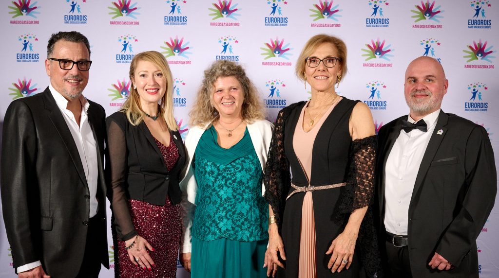 Yann Le Cam and members of the Board at the Black Pearl Awards, 2023 (from left to right: Yann Le Cam, Avril Daly, Geske Wehr, Simona Bellagambi, Alexandre Méjat)