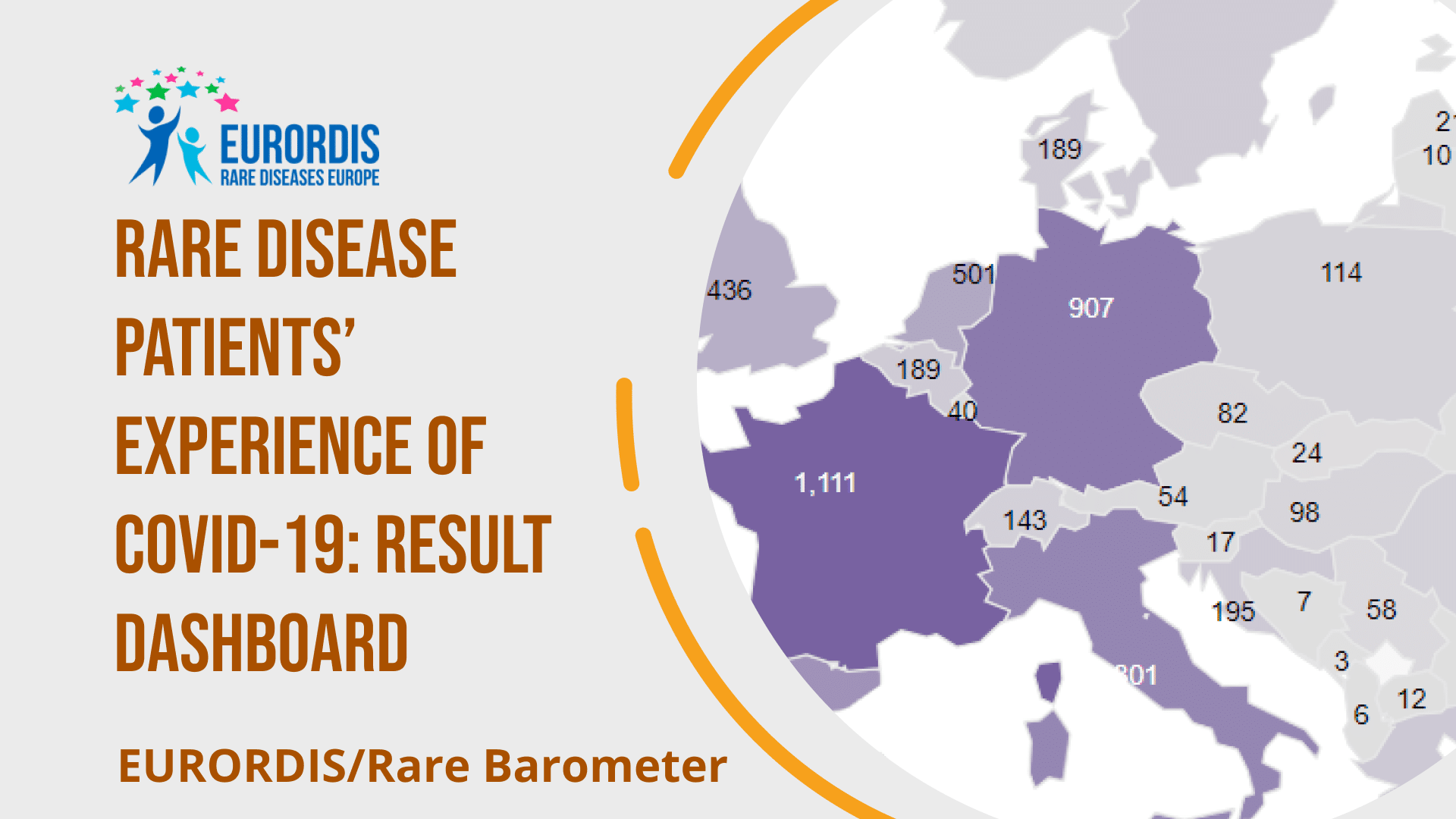 Rare disease patients’ experience of COVID-19: result dashboard