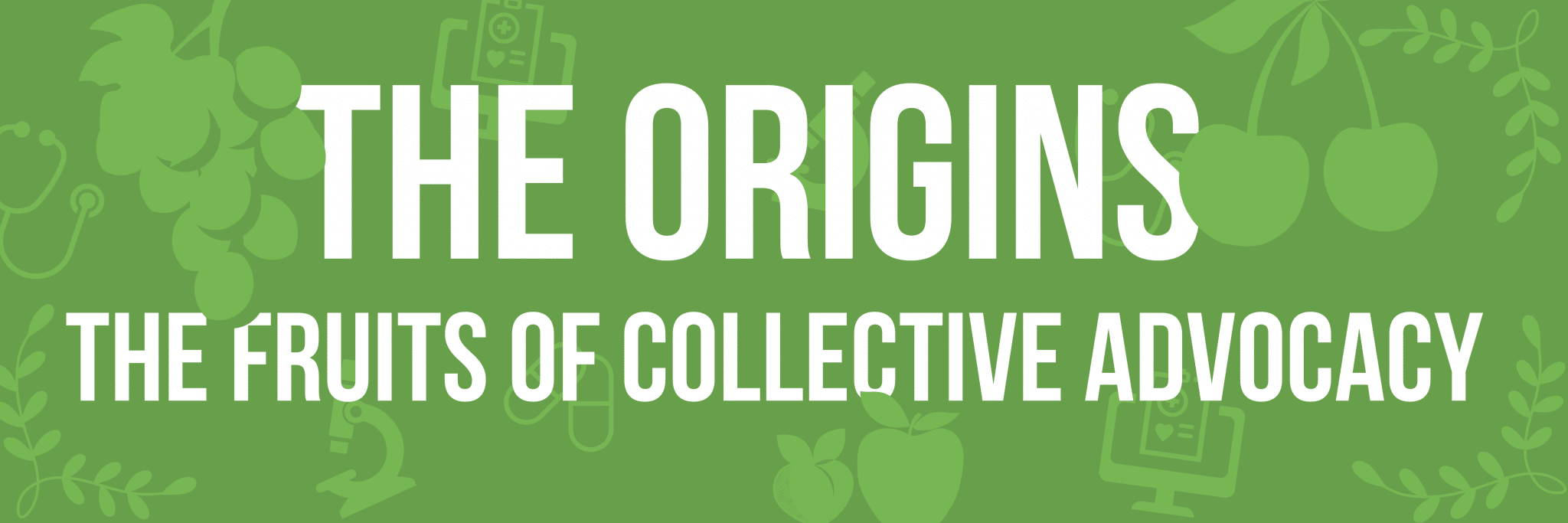 THE ORIGINS: THE FRUITS OF COLLECTIVE ADVOCACY