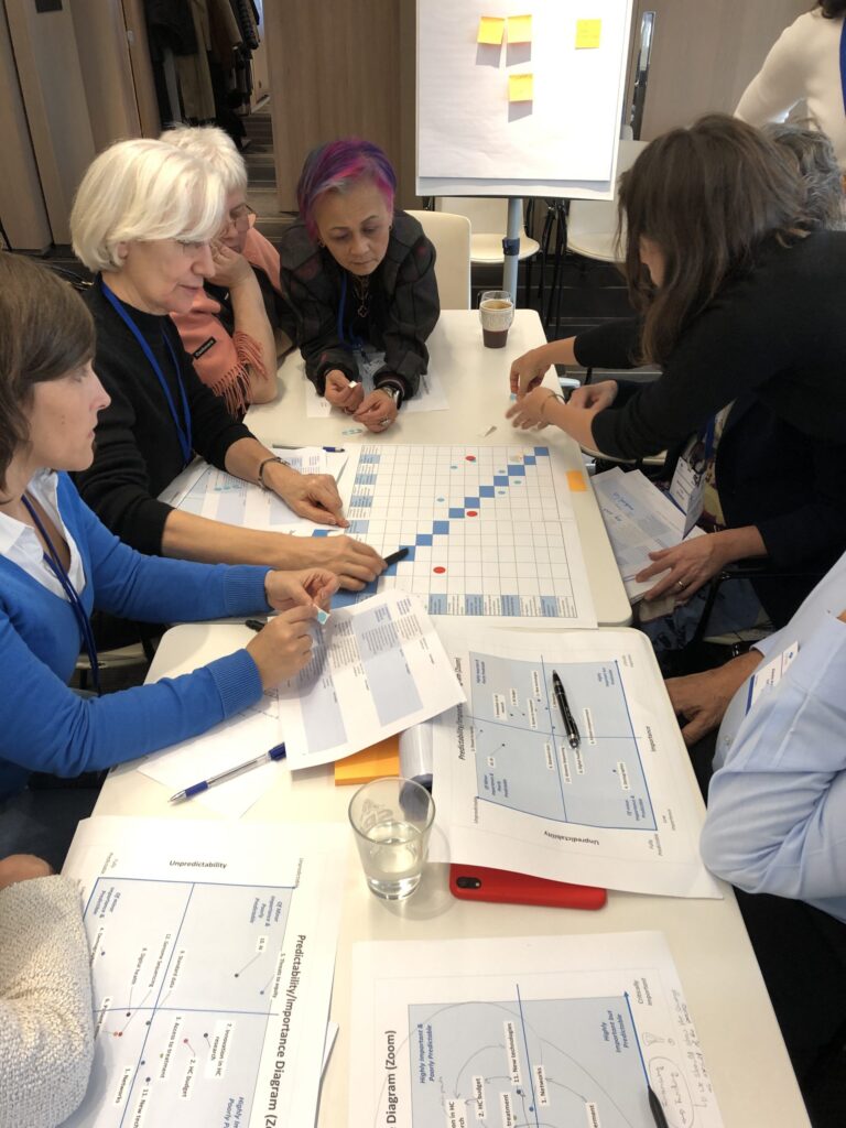 Meeting members engaged in a discussion